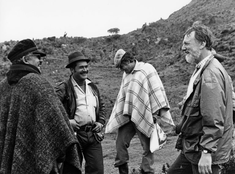 Burno Muel avec les militants des FARC en Colombie (1983)